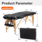 Folding Massage Bed Portable Spa Table With Carrying Case 6