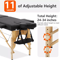 Folding Massage Bed Portable Spa Table With Carrying Case 3