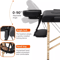 Folding Massage Bed Portable Spa Table With Carrying Case 5