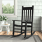 Outdoor Rocking Chair Patio Rocking Chair Porch Rocking WHigh Back Solid Wood Rocker Chairs For Gar 9