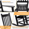 Outdoor Rocking Chair Patio Rocking Chair Porch Rocking WHigh Back Solid Wood Rocker Chairs For Gar 10