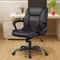 Executive Ergonomic Desk Chair Leather Home Office Task Chair With Wheels Adjustable Swivel Rolling 2
