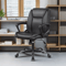 Executive Ergonomic Desk Chair Leather Home Office Task Chair With Wheels Adjustable Swivel Rolling 0