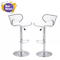 Counter Height Bar Stools Set Of 2 Adjustable Barstools With Backrest Footrest Leather Dinning Chai 4