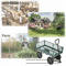 Heavy Duty Outdoor Steel Garden Cart Wagon Utility Yard Buggy With Pneumatic Tires Removable Sides 4
