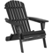 All Weather Folding Adirondack Chair Fire Pit Lounge Seating Easy Assembly 7