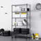 HeavyDuty Wire Shelving Unit Metal Shelf With Adjustable Tiers And Casters Storage Rack For Garage 3