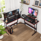 L Shaped Corner Gaming Computer Desk Large Desktop Workstation For Home Office 0