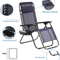 Zero Gravity Chair Lounge Chair Set Foldable Lawn Chair Outdoor Recliner Deck Chairs With Adjustabl