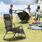 Zero Gravity Chair Lounge Chair Set Foldable Lawn Chair Outdoor Recliner Deck Chairs With Adjustabl