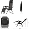 Zero Gravity Chair Lounge Chair Set Foldable Lawn Chair Outdoor Recliner Deck Chairs With Adjustabl