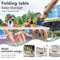 Folding Table Half Portable Picnic Table For Camping Outdoor Parties Events 6