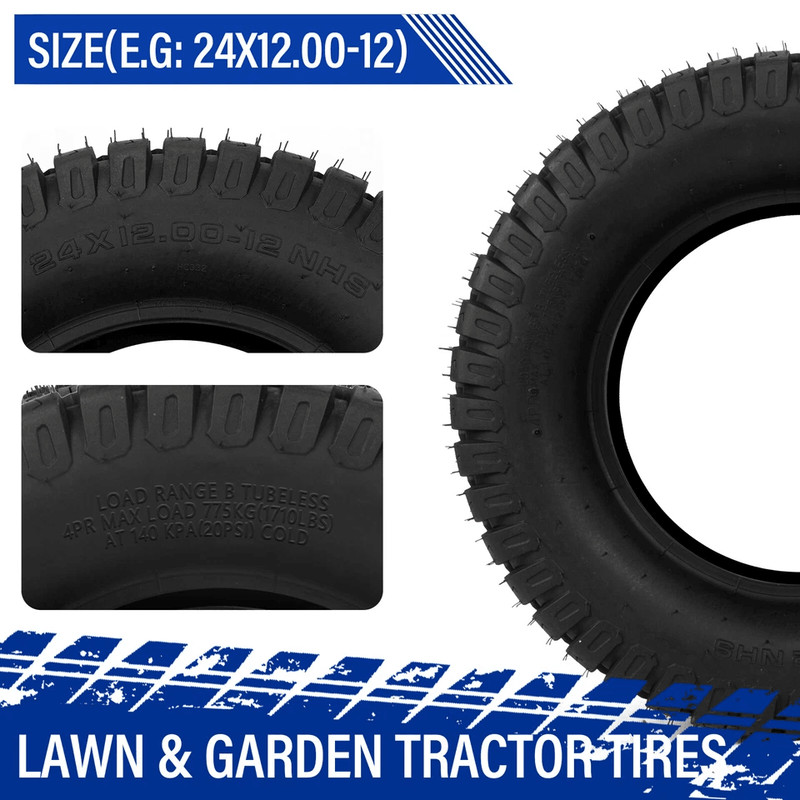 Lawn  Garden Mower Tractor Turf Tires HeavyDuty Replacement Tires For Lawn Tractors  Garden Equipme 5