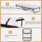 Folding Guest Bed With Wheels Portable Rollaway Extra Bed With Mattress For Adults Office Or Home U 4