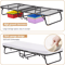 Folding Guest Bed With Wheels Portable Rollaway Extra Bed With Mattress For Adults Office Or Home U 3