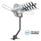 Outdoor HDTV Antenna Amplified TV Aerial UHF VHF FM Receiver With Mount Pole 0
