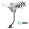 Outdoor HDTV Antenna Amplified TV Aerial UHF VHF FM Receiver With Mount Pole 0