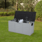 All Weather UVResistant Outdoor Storage Deck Box With Wheels Lockable Patio Garden Shed Bin For Bac 1