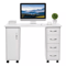 Double Sided Manicure Table Nail Desk With Drawers Wrist Rest Salon Makeup Station Office Storage 8 3