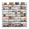 Large Capacity Metal Shoe Rack Tier Shoe Storage Organizer With Hooks And Shelves For Entryway Clos 0