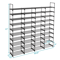 Large Capacity Metal Shoe Rack Tier Shoe Storage Organizer With Hooks And Shelves For Entryway Clos 6