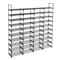 Large Capacity Metal Shoe Rack Tier Shoe Storage Organizer With Hooks And Shelves For Entryway Clos 3