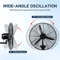 Oscillating Wall Fan High Velocity Industrial Heavy Duty Shop Fan 3