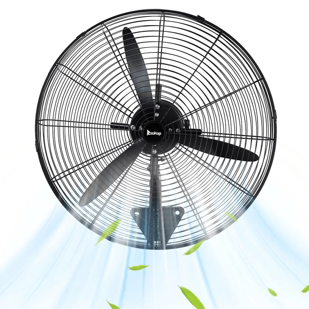 Oscillating Wall Fan High Velocity Industrial Heavy Duty Shop Fan 0