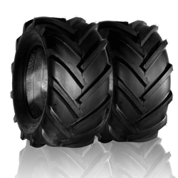 set of 2 lawn mower tires 6 ply rated super lug traction tread