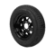 2Pack Trailer Tires On Rim ST17580D13 5 Lug Black Spoke Wheels Load Range C 13 Inch Trailer Tire As 5