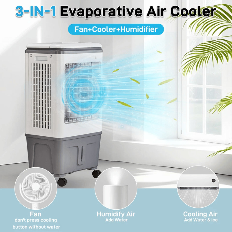 Portable Air Conditioner With Evaporative Cooler Humidifier Quiet EnergyEfficient Cooling For Home 1
