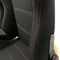 Pair Of Sports Cloth Reclinable Racing Seats Black With Slider Brackets 3