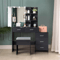 Vanity Dressing Table Set Makeup Desk With LED Lighted Mirror Drawers And Stool MultiFunctional Sto 6