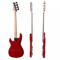 Glarry GP Electric Bass Guitar With Amplifier Red Full Starter Kit 1