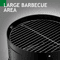 Charcoal Smoker BBQ Grill Portable Vertical Outdoor Meat Cooker With Builtin Thermometer For Grilli 3