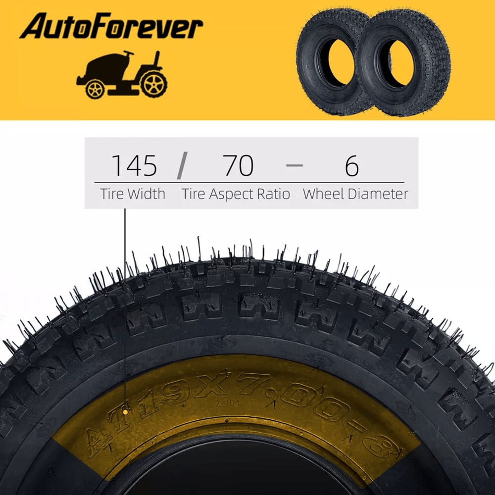 Sport ATV Knobby Tires 4 Ply Front Left Right Replacement 3