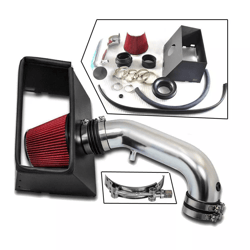 cold air intake kit with filter for dodge ram 1500 2500 3500 5.7l v8 red aluminum performance air intake system