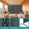 3 Panel Folding Room Divider Privacy Screen Portable Wall Partition For Home Office 3