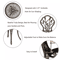 3 Piece Outdoor Garden Bistro Set Bronze Iron Table  Chairs 2