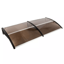 window awning door sun shade canopy, rain & snow protection hollow sheet cover for home & business entrances
