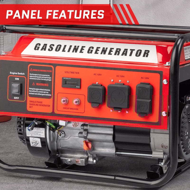 Power Equipment Portable Generator RV Ready 4 Stroke Engine Electric Start 3