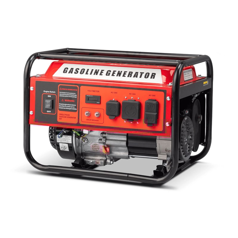 Power Equipment Portable Generator RV Ready 4 Stroke Engine Electric Start 0