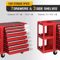 Heavy Duty Drawer Rolling Tool Chest Tool Box With Lock Key And Side Shelves Drawer Steel Tool Cab 2