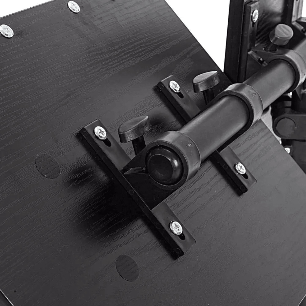 Rolling OverBed Laptop Desk With Adjustable Height Angle Portable Table Stand For Bed Sofa Hospit 0