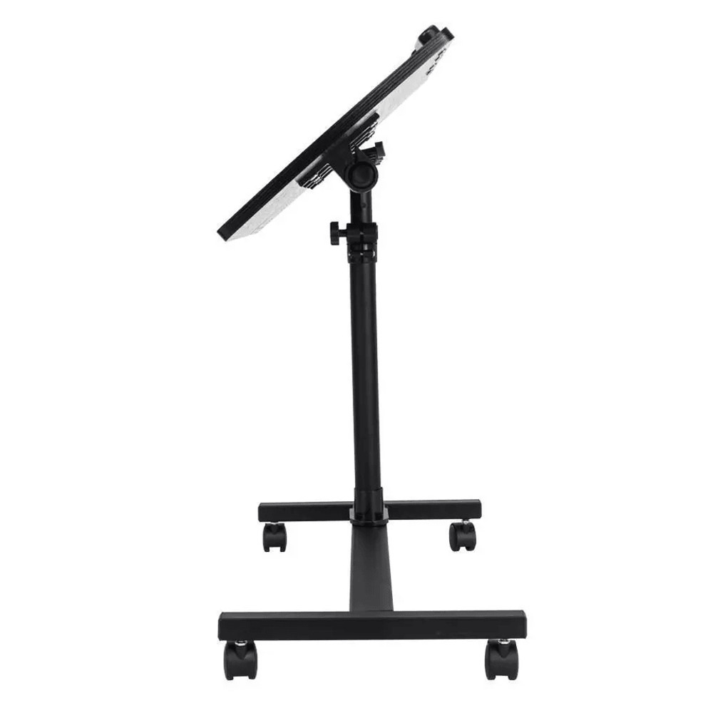 Rolling OverBed Laptop Desk With Adjustable Height Angle Portable Table Stand For Bed Sofa Hospit 4