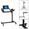 Rolling OverBed Laptop Desk With Adjustable Height Angle Portable Table Stand For Bed Sofa Hospit 7