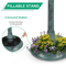 Decorative Plastic Bird Bath With Solar Light And Stable Base Ideal For Outdoor Garden Landscaping 3