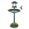Decorative Plastic Bird Bath With Solar Light And Stable Base Ideal For Outdoor Garden Landscaping 0