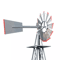 8FT Windmill For Yard Garden Durable Metal Ornamental Wind Mill Weather Resistant Outdoor Decoratio