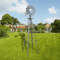 8FT Windmill For Yard Garden Durable Metal Ornamental Wind Mill Weather Resistant Outdoor Decoratio
